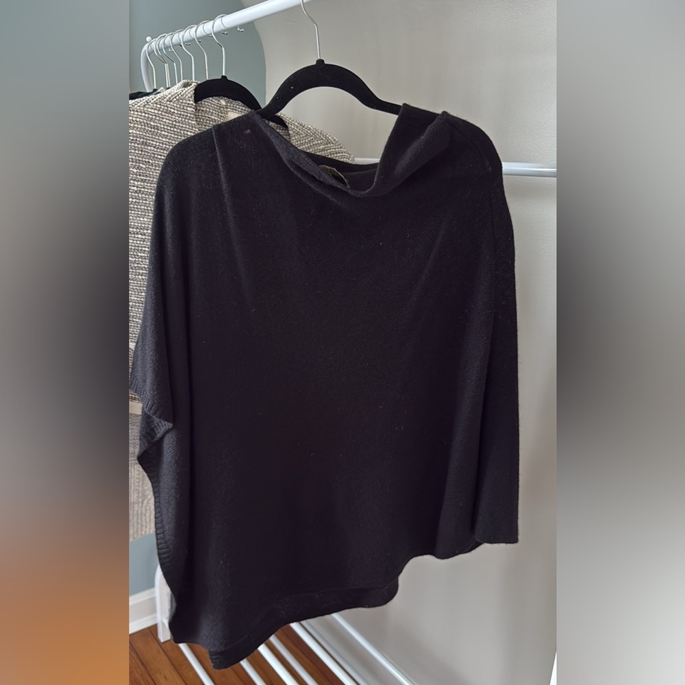 Sold! Charter Club Black Poncho Sweater